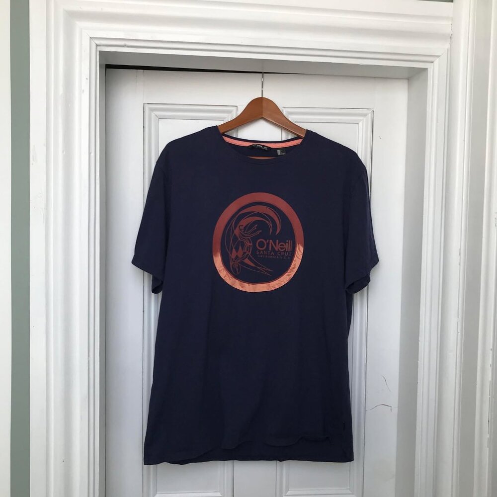 O'Neill Mens XL Blue Santa Cruz Surf T-Shirt